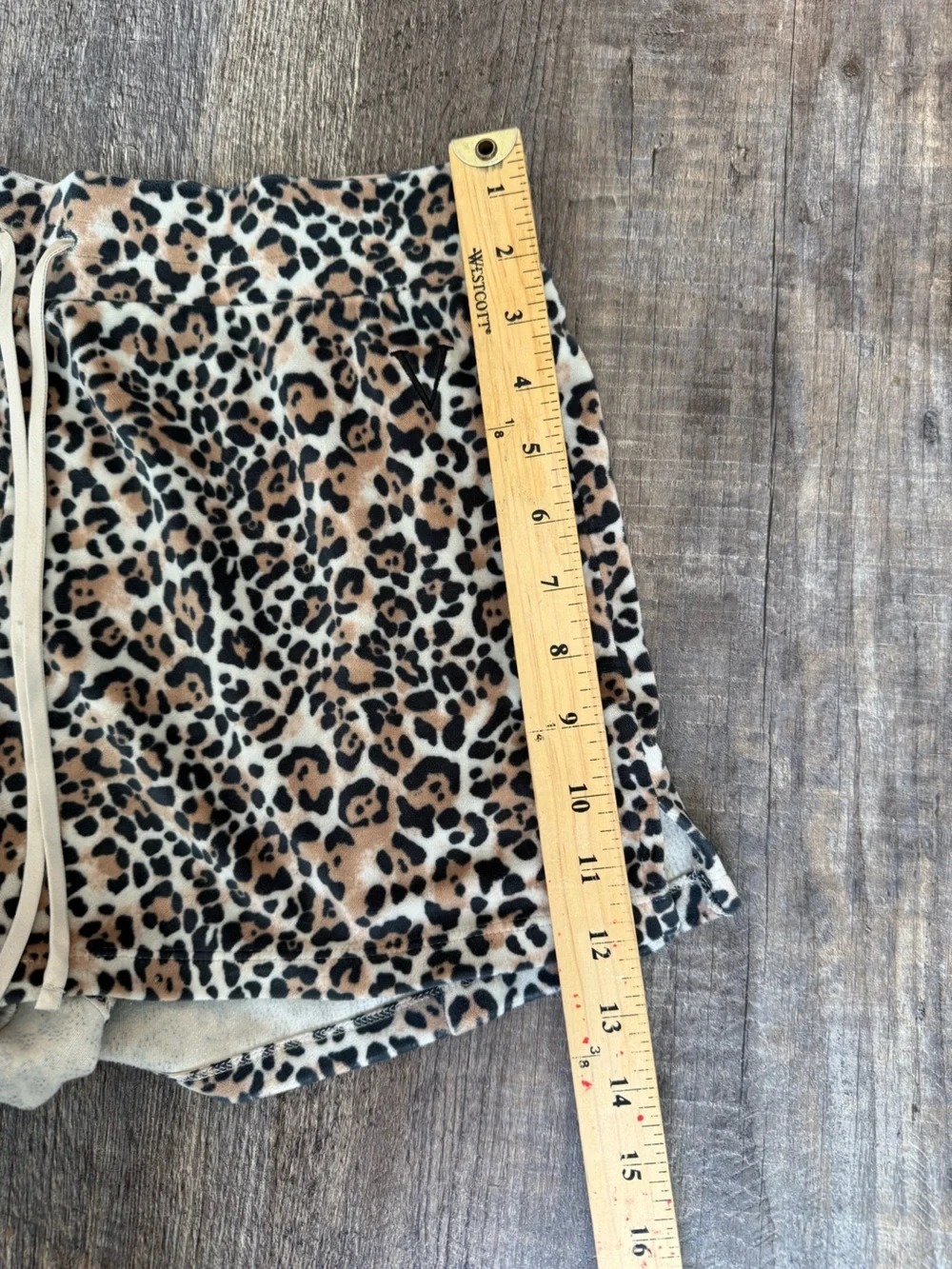 Victoria’s Secret Leopard Print Sleep Shorts Beige Black Cream